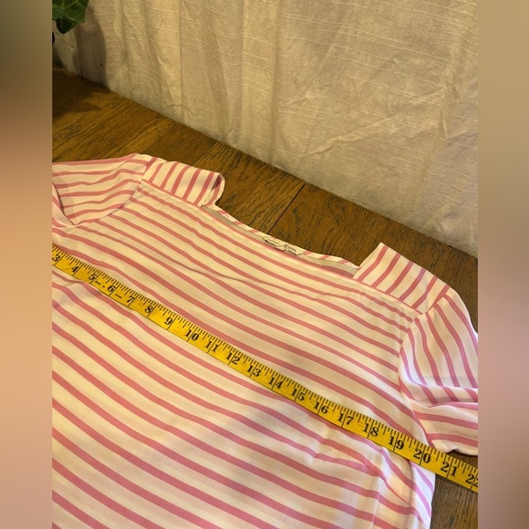 Tom Tailor stripped White & pink  blouse size Xl - Picture 4 of 9